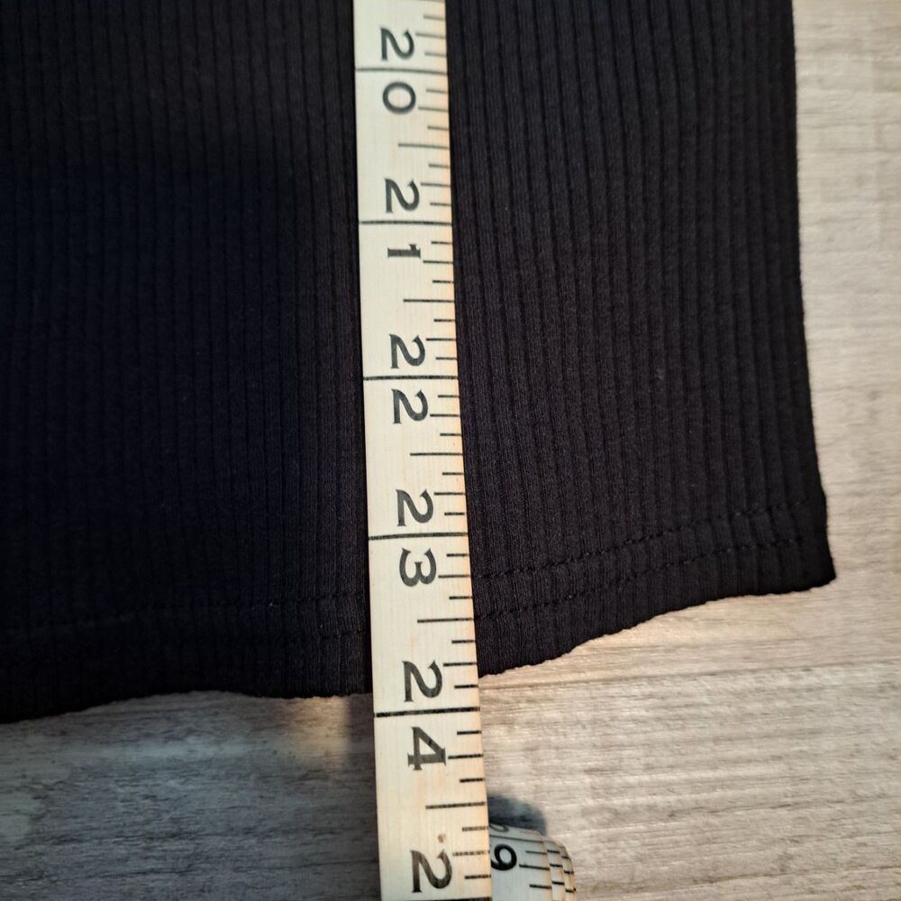 Gap Black Long Sleeved Top Cold Shoulder Size M - Picture 5 of 8